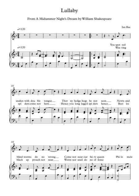 A Midsummer Night's Dream - Lullaby