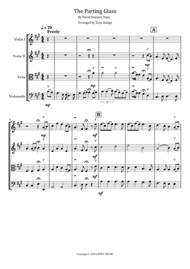The Parting Glass (arr. Tony Stedge)
