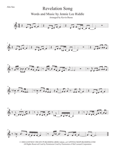 Revelation Song (arr. Kevin Busse)