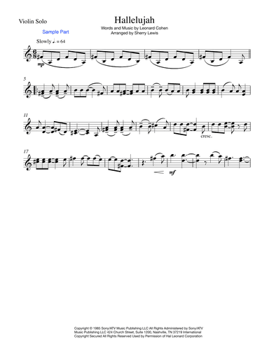 Hallelujah (arr. Sherry Lewis)