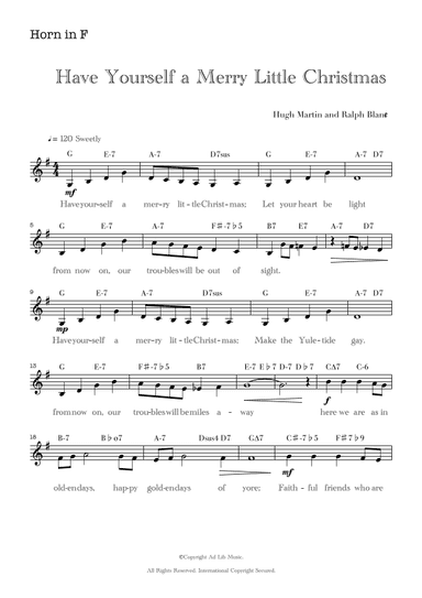 Have Yourself A Merry Little Christmas (arr. Music Ad Lib)