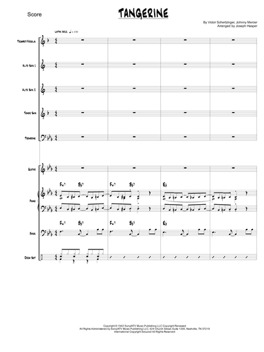 Tangerine (arr. Joseph Hasper)