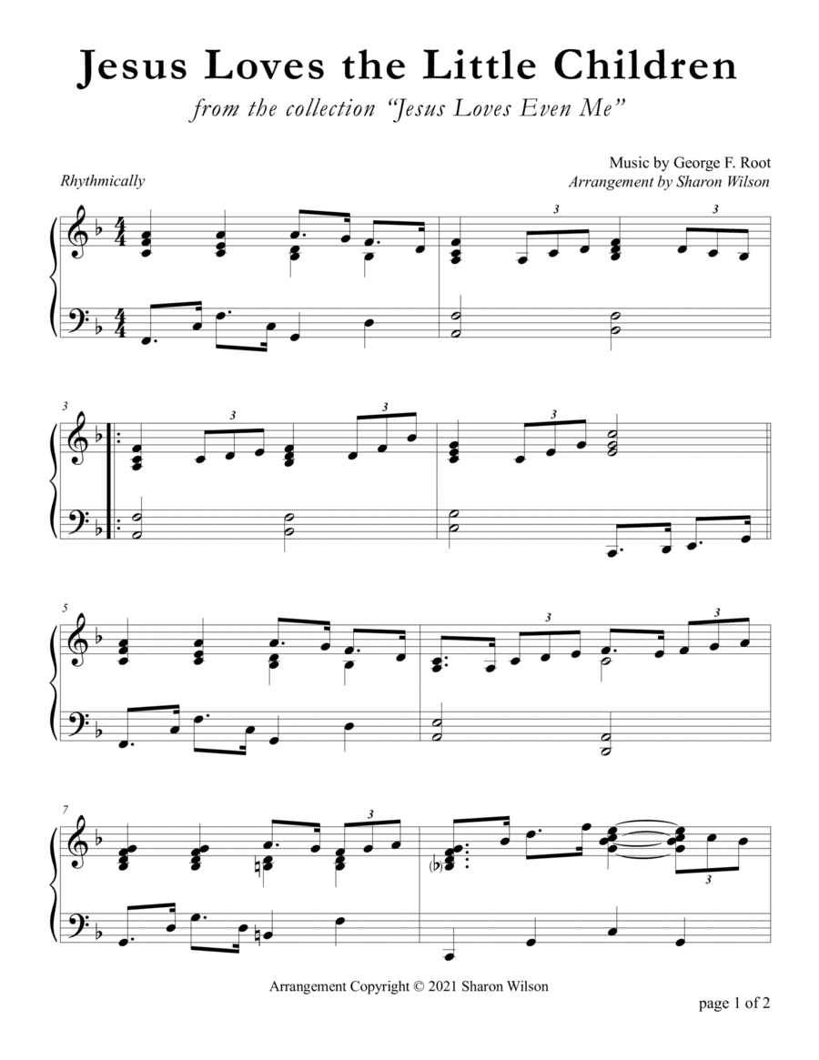 Jesus Loves the Little Children (arr. Sharon Wilson)