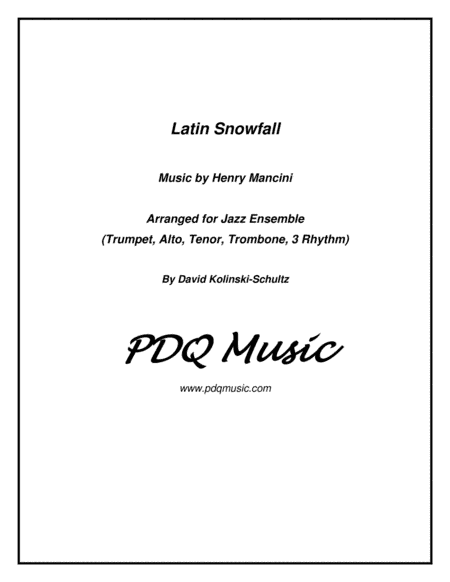 Latin Snowfall (arr. David Kolinski-Schultz)