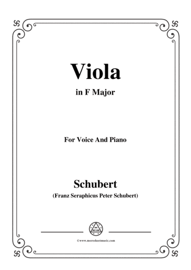 Schubert-Viola(Violet),Op.123(D.786),in F Major,for Voice&Piano (arr. MSM)