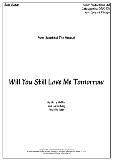 Will You Love Me Tomorrow (will You Still Love Me Tomorrow) (arr. Michael Storeton-West)
