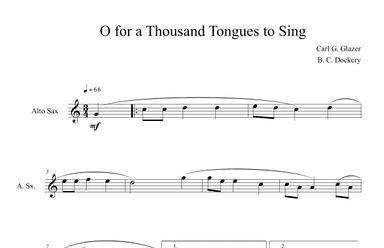 O for a Thousand Tongues to Sing (Alto Sax Solo) (arr. B. C. Dockery)