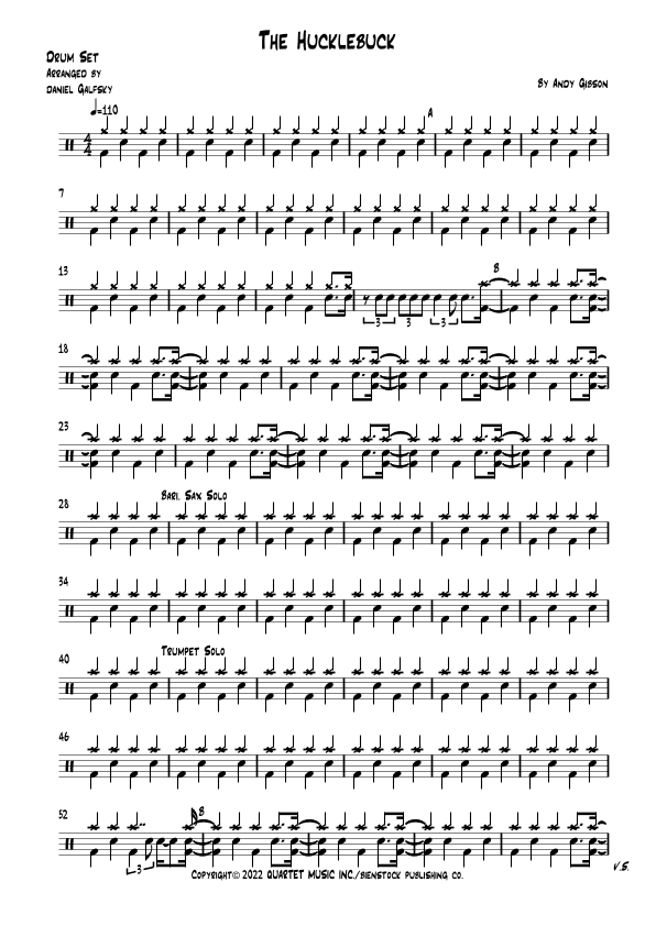 The Hucklebuck      -  Instrumental Version (arr. Daniel Galfsky)