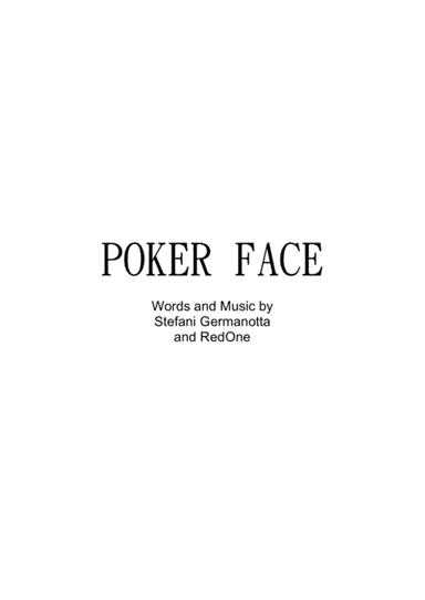 Poker Face (arr. A-Kian Sam)