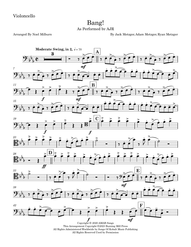 Bang! (arr. Noel Milburn)