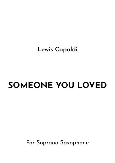 Someone You Loved (arr. Jireh J.)