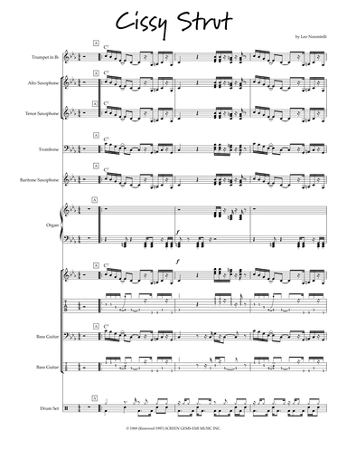 Cissy Strut (arr. edited by Dr. LeRoy Henry & Marie Bender)