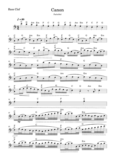 Canon Pachelbel (arr. Fabio Eduardo de Oliveira)
