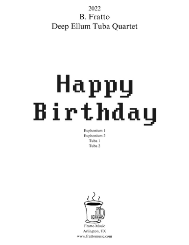 Happy Birthday (arr. Brian Fratto)