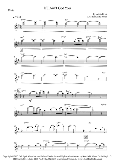If I Ain't Got You (arr. Fernando Britto)