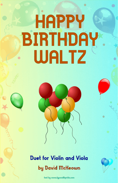 Happy Birthday Waltz, for Violin and Viola Duet (arr. David McKeown)