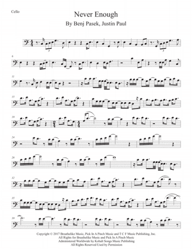Never Enough (arr. Kevin Busse)