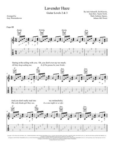 Lavender Haze (arr. Amy Warmenhoven)