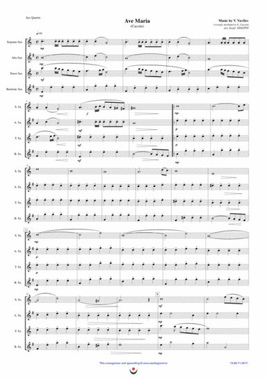 Ave Maria (Caccini) (arr. Josef STASTNY)