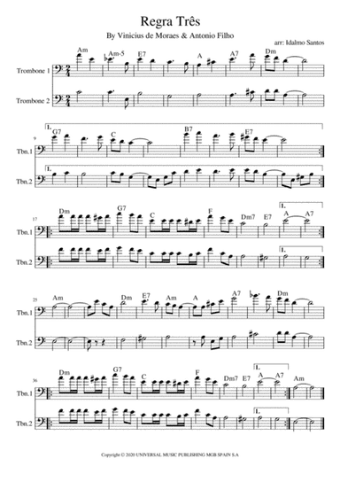 Regra Tres (arr. Idalmo Santos)