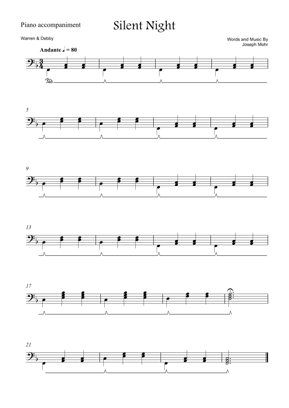 Silent Night (arr. Warren & Debby)