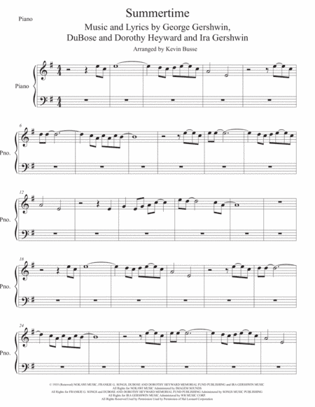 Summertime (arr. Kevin Busse)