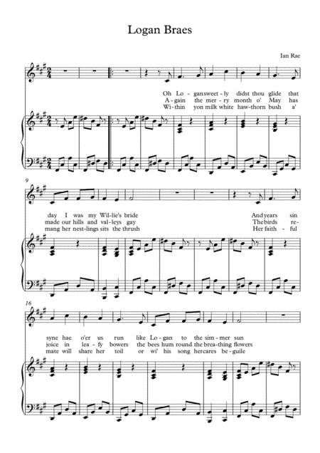 Robert Burns Song - Logan Braes