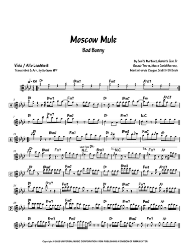 Moscow Mule (arr. Katsumi WF)