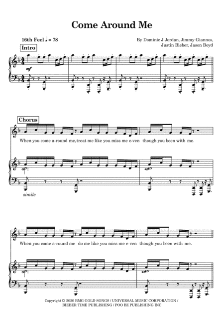 Come Around Me (arr. Augustin Bernard)