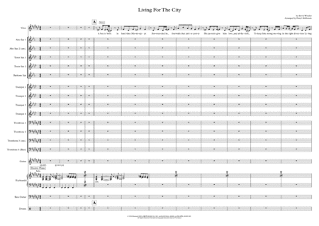 Living For The City (arr. Daryl McKenzie)