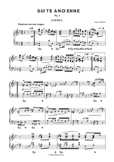 Albeniz - Suite ancienne, Op. 54: I. Gavota (arr. MMS)