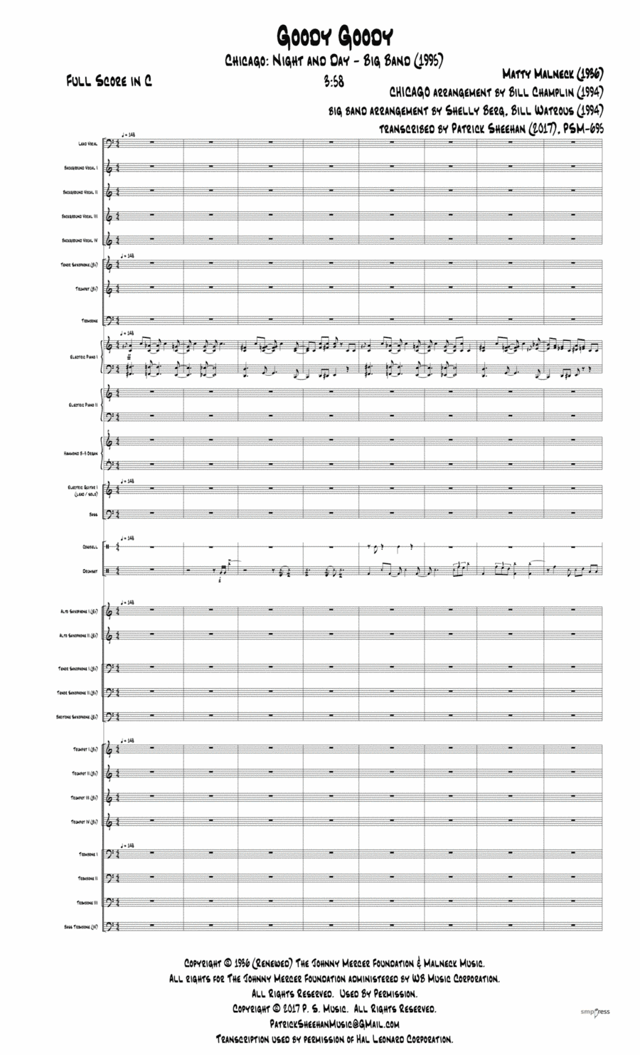 Goody Goody (arr. Patrick Sheehan)