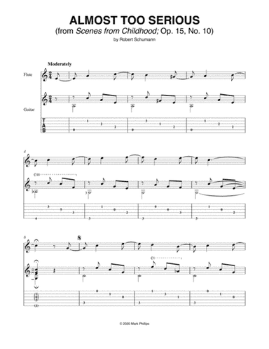 Almost Too Serious (from Scenes from Childhood) (arr. Mark Phillips)