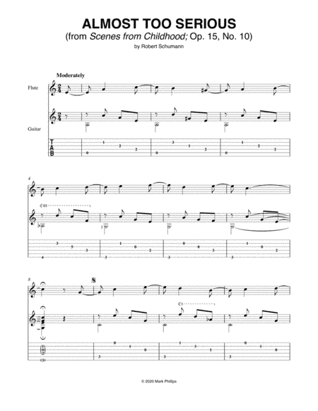 Almost Too Serious (from Scenes from Childhood) (arr. Mark Phillips)