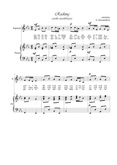 Rocking Voce e piano (arr. Ester Alessandrini)