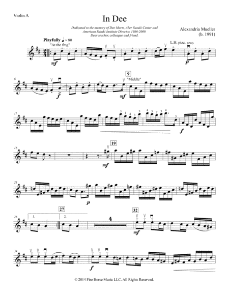 In Dee - Violin and Piano