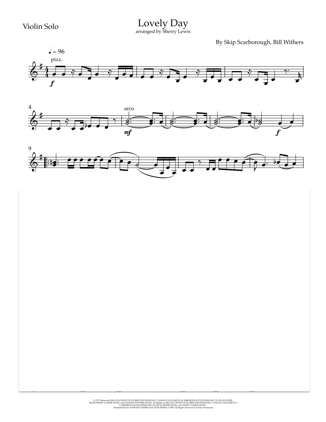 Lovely Day (arr. Sherry Lewis)