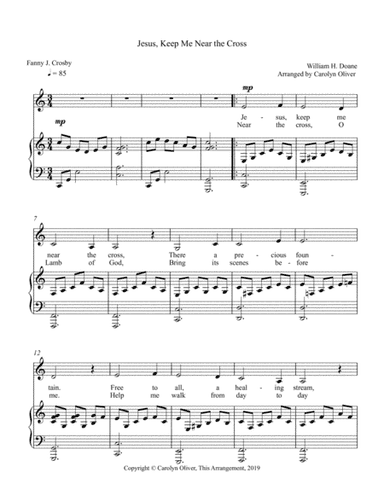 Jesus, Keep Me Near the Cross (arr. Carolyn Oliver)