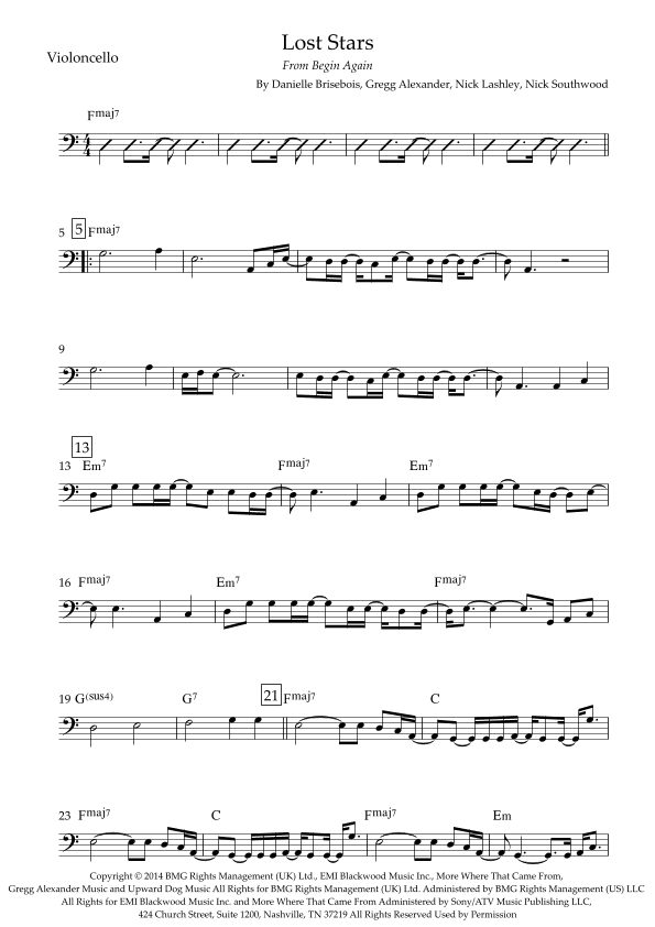 Lost Stars (arr. Fabio Britto)