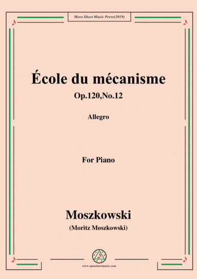 Duvernoy-École du mécanisme,Op.120,No.12,for Piano (arr. MSM)