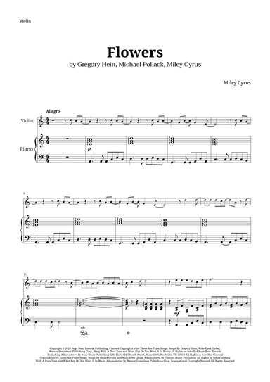 Flowers (arr. Langanho)