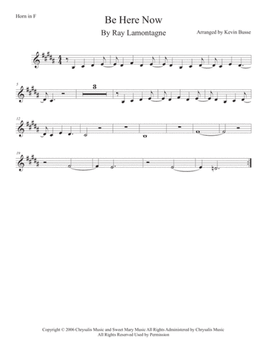 Be Here Now (arr. Kevin Busse)