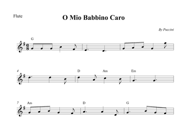 O Mio Babbino Caro (arr. Wesley S. SIlva)