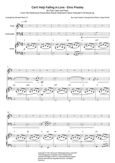 Can't Help Falling In Love (arr. Eduardo Mutz Có)