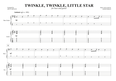 Twinkle Twinkle Little Star (arr. Art.o Artaud)