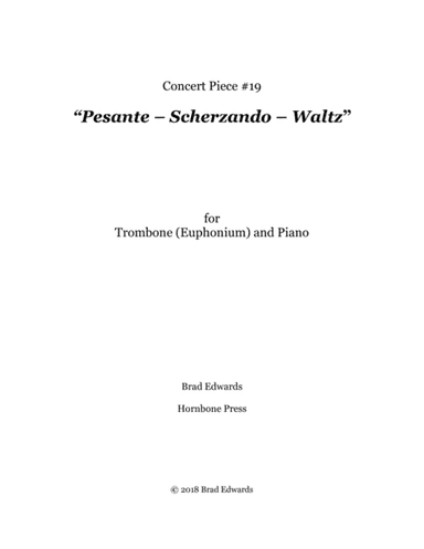 Concert Piece #19 Pesante – Scherzando – Waltz