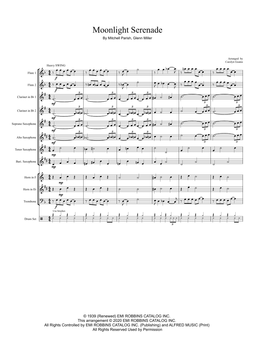 Moonlight Serenade (arr. Carolyn Goates)