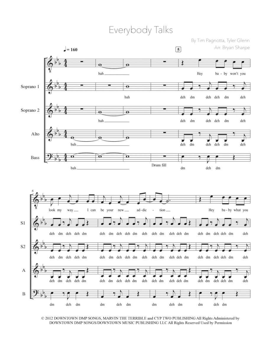 Everybody Talks (arr. Bryan Sharpe)
