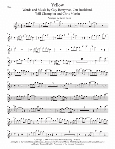 Yellow (arr. Kevin Busse)