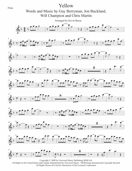 Yellow (arr. Kevin Busse)